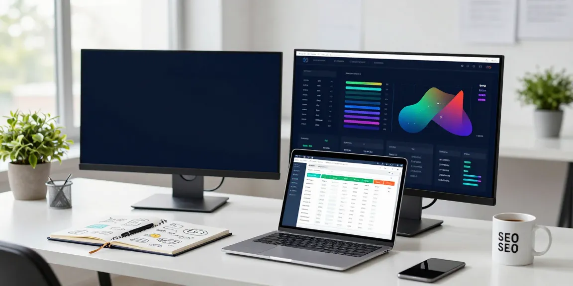 SEO specialist analyzing data for instant indexing strategies in modern workspace.