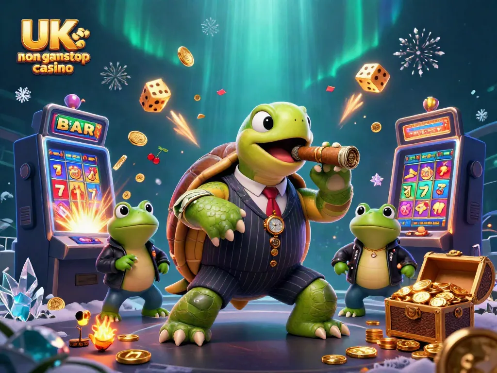 Experience the excitement of UK non gamstop casino gaming with vibrant characters and thrilling visuals.