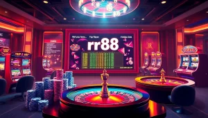 Experience the thrill of gambling with the rr88 link in a luxurious casino setting.