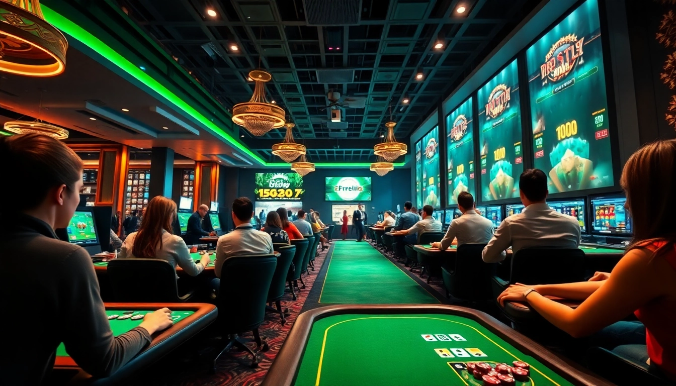 Online gambling experience on thabethome.com featuring vibrant casino games and engaging players.