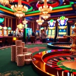 Experience the excitement of rikvip gaming with luxurious casino tables and vibrant visuals.