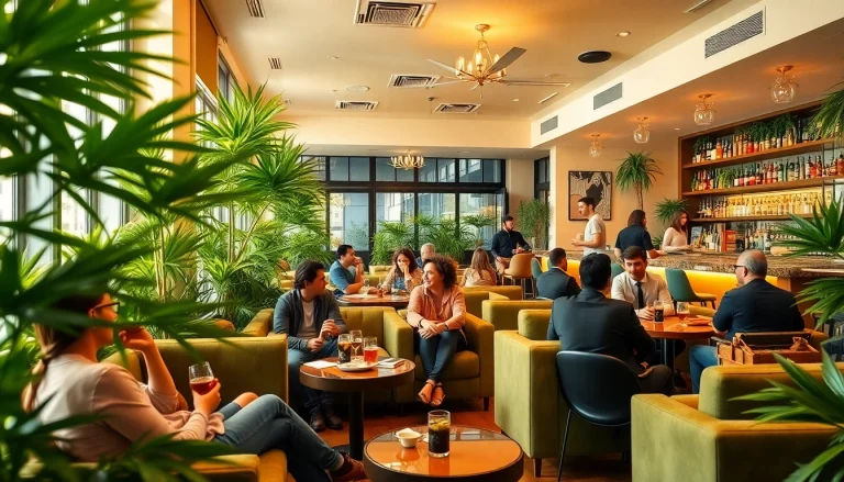 Enjoying the atmosphere at a Social club Madrid with friends in a vibrant setting.