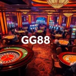 Experience the excitement of GG88 with players enjoying vibrant casino games and luxurious tables.