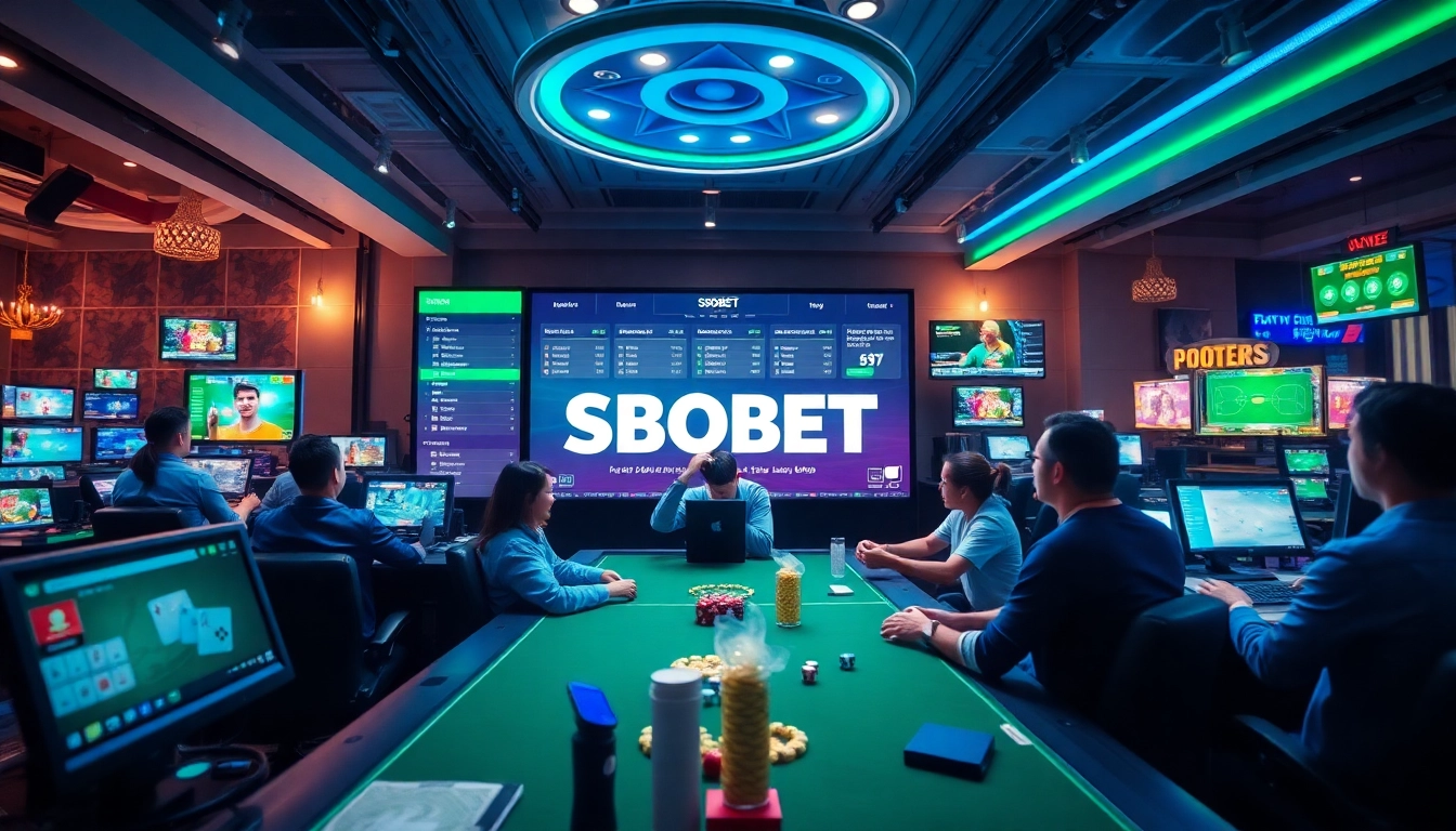 Experience the excitement of online gambling at sbobet.dance with vibrant interface and engaged players.