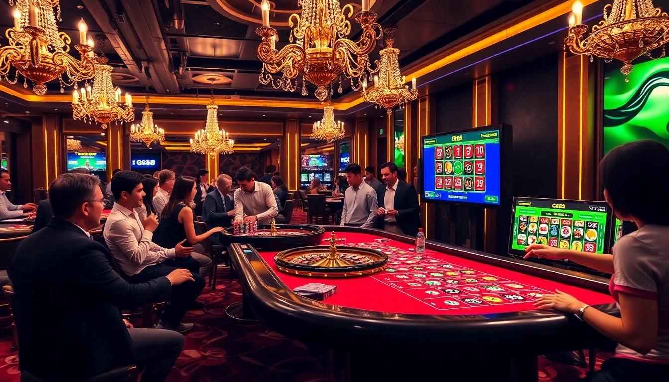 Experience the thrill at the GG88 gaming table with colorful chips and cards.