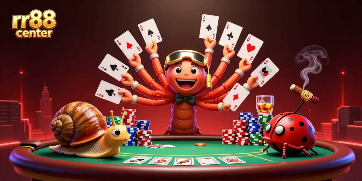 Experience thrilling gameplay at rr88 center with dynamic card action and vibrant casino elements.