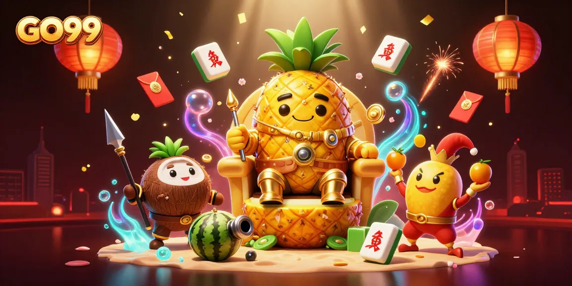 Experience thrilling gameplay at GO99 with vibrant characters and rewards in a colorful casino scene.