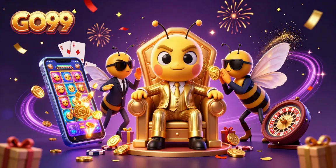 Spin and win at GO99 with vibrant slot games and a buzzing bee mob boss in 3D!